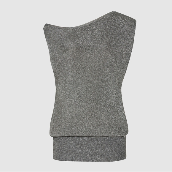 *Restock!* NWT REISS | Brigette Draped Knitted Blouse - Picture 2 of 8